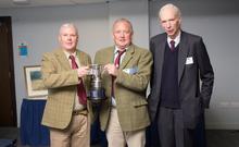 Secretary Andy Stott, Chairman Mark Shaw and BASC's President Rt Hon Earl of Home with the 2015 Stanley Duncan Award
